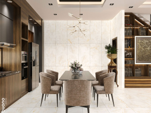 Керамогранит Buono Ceramica Onice Crema Carving арт. O4453C (60x120) карвинг